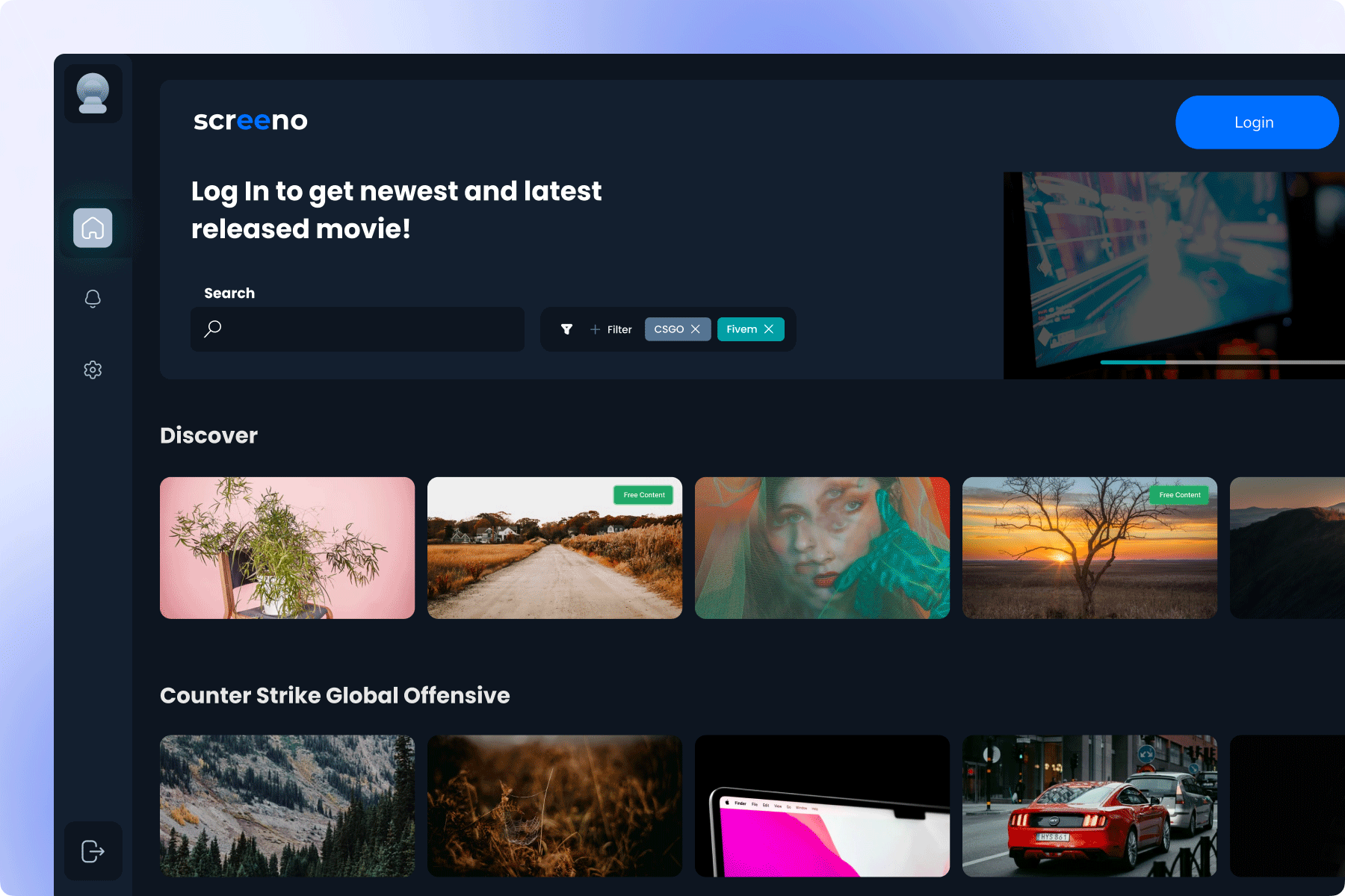 Display Different Pre and Post-login Homepages